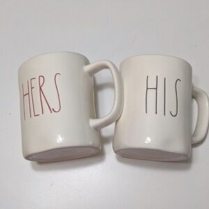 RAE DUNN BY MAGENTA HIS & HERS COFFEE MUGS SET